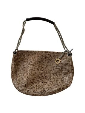 Salvatore Ferragamo Rare Calfhair half moon shoulder bag